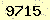請輸入此驗證碼 : 9715