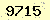 請輸入此驗證碼 : 9715