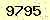 請輸入此驗證碼 : 9795