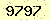 請輸入此驗證碼 : 9797