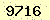 請輸入此驗證碼 : 9716