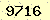 請輸入此驗證碼 : 9716