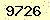 請輸入此驗證碼 : 9726