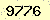 請輸入此驗證碼 : 9776
