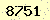請輸入此驗證碼 : 8751
