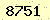 請輸入此驗證碼 : 8751