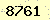 請輸入此驗證碼 : 8761