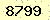 請輸入此驗證碼 : 8799