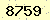 請輸入此驗證碼 : 8759