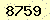 請輸入此驗證碼 : 8759