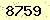 請輸入此驗證碼 : 8759
