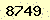 請輸入此驗證碼 : 8749
