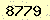 請輸入此驗證碼 : 8779