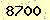 請輸入此驗證碼 : 8700