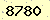 請輸入此驗證碼 : 8780