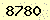 請輸入此驗證碼 : 8780