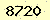 請輸入此驗證碼 : 8720
