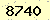 請輸入此驗證碼 : 8740