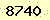 請輸入此驗證碼 : 8740