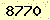請輸入此驗證碼 : 8770