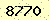 請輸入此驗證碼 : 8770