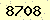 請輸入此驗證碼 : 8708