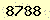 請輸入此驗證碼 : 8788