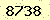 請輸入此驗證碼 : 8738