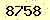 請輸入此驗證碼 : 8758