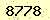 請輸入此驗證碼 : 8778
