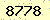 請輸入此驗證碼 : 8778