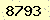 請輸入此驗證碼 : 8793