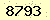 請輸入此驗證碼 : 8793