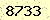請輸入此驗證碼 : 8733