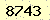 請輸入此驗證碼 : 8743