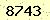 請輸入此驗證碼 : 8743
