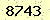請輸入此驗證碼 : 8743