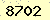 請輸入此驗證碼 : 8702