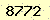 請輸入此驗證碼 : 8772