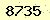 請輸入此驗證碼 : 8735