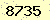 請輸入此驗證碼 : 8735