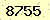請輸入此驗證碼 : 8755
