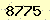 請輸入此驗證碼 : 8775