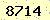 請輸入此驗證碼 : 8714