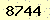 請輸入此驗證碼 : 8744