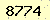 請輸入此驗證碼 : 8774