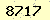 請輸入此驗證碼 : 8717