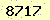 請輸入此驗證碼 : 8717