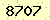 請輸入此驗證碼 : 8707