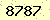 請輸入此驗證碼 : 8787